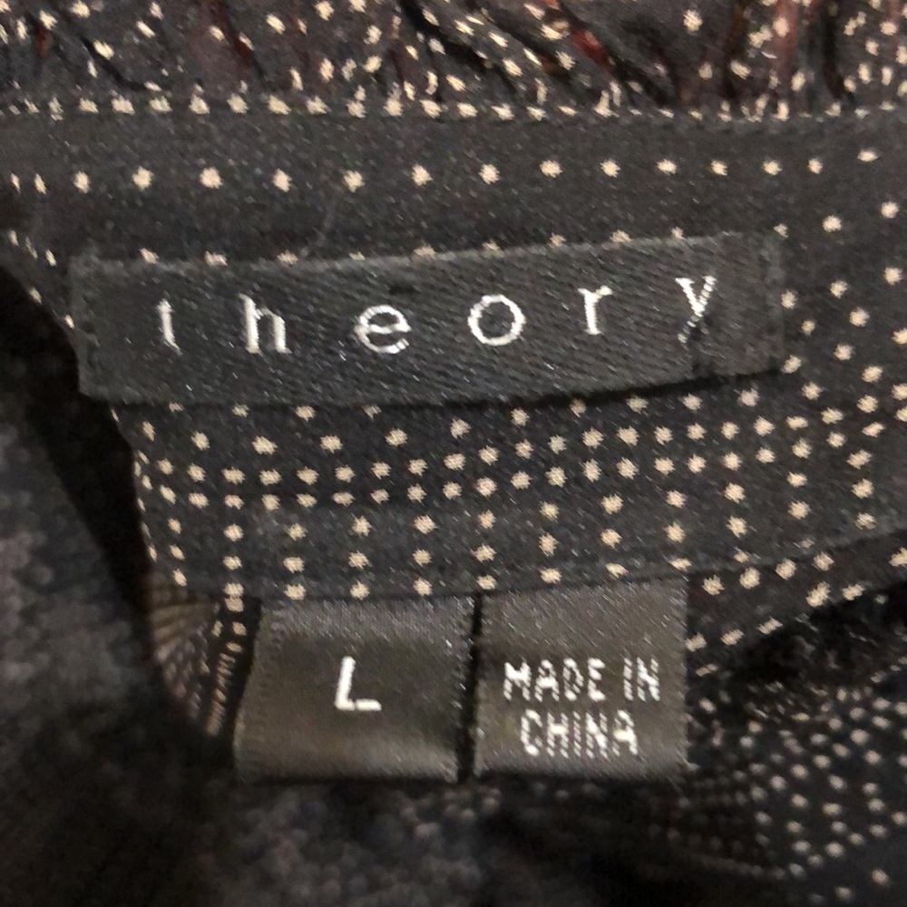 Theory Black Sheer Blouse - Picture 6 of 10